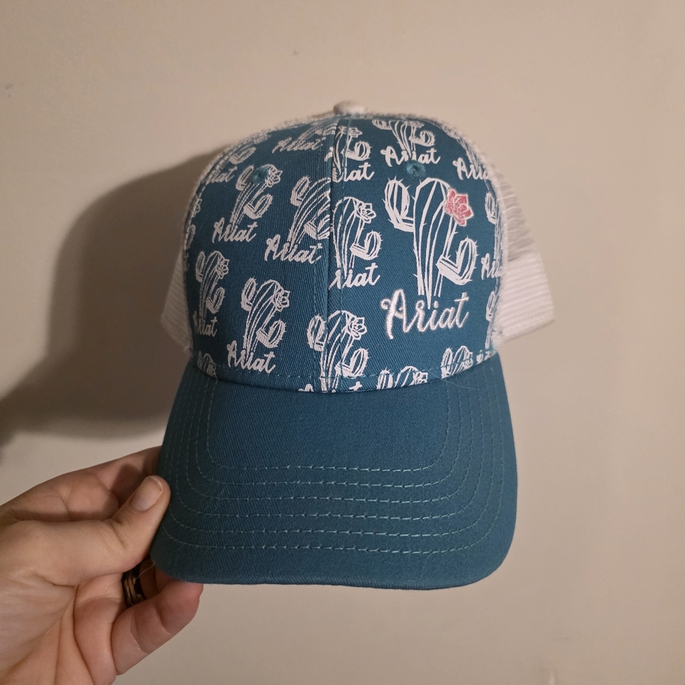 Ladies Women Ariat Hat Cap Snapback Trucker